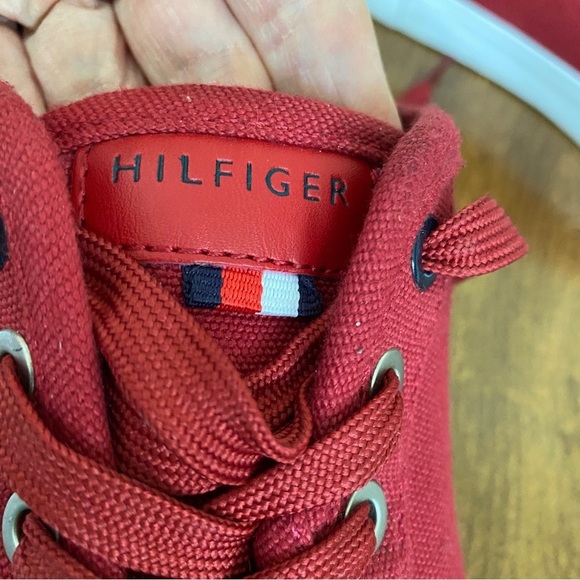 TOMMY HILFIGER Pandora Sneaker Mens Red Size 9 - Picture 9 of 11